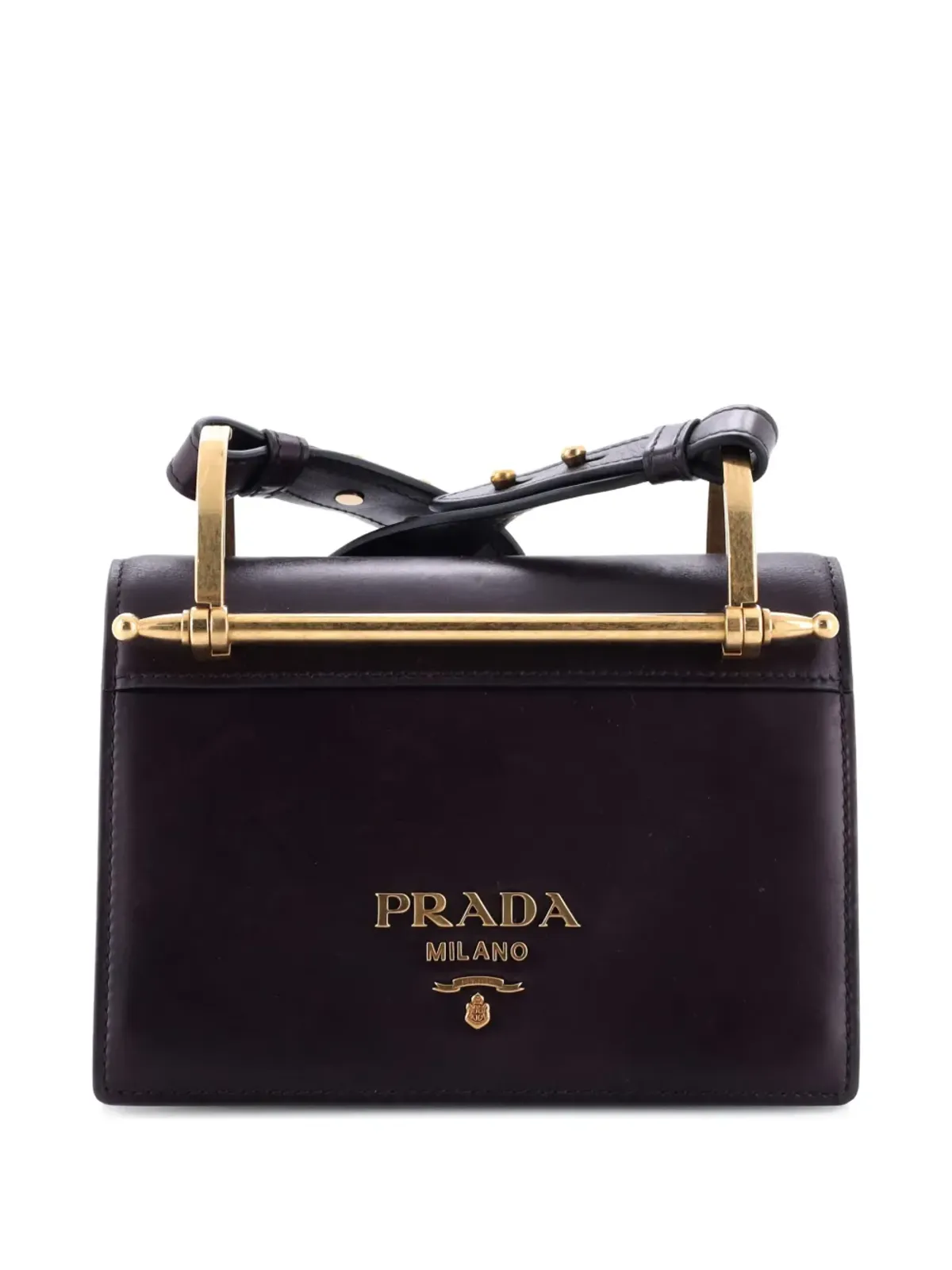 Prada ビンテージ ピオニエール シティ カーフスキン ミニショルダーバッグ パープル - 画像1