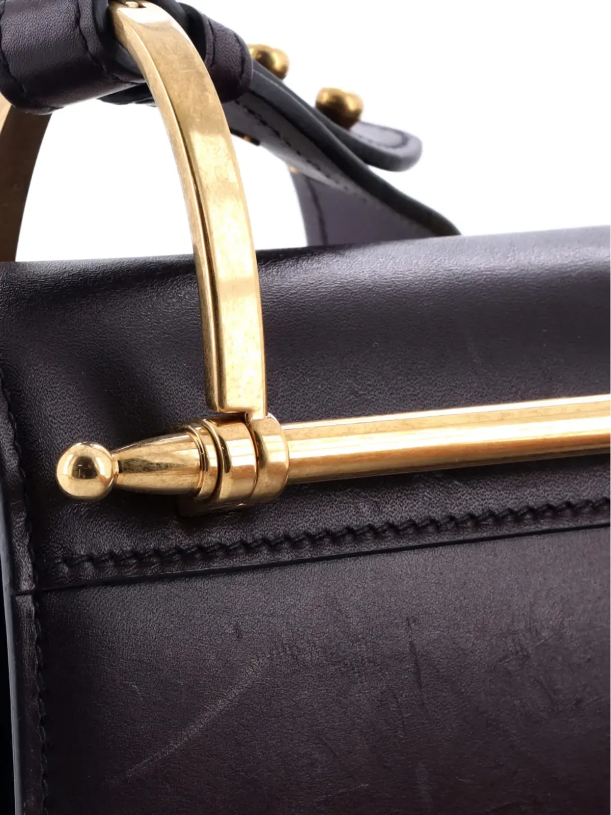 Prada ビンテージ ピオニエール シティ カーフスキン ミニショルダーバッグ パープル - 画像4