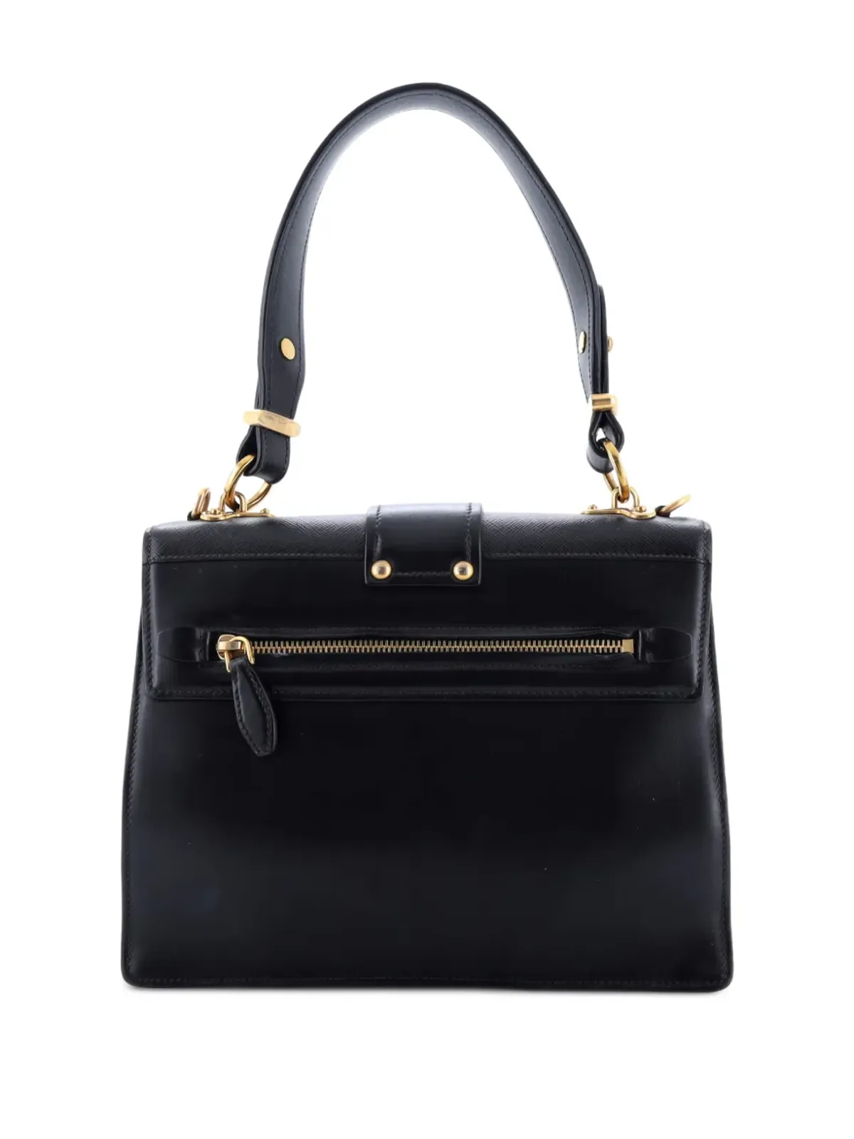 Prada ビンテージ Cahier コンバーチブル シティ カーフ＆サフィアーノ ミディアム ショルダーバッグ - 画像2