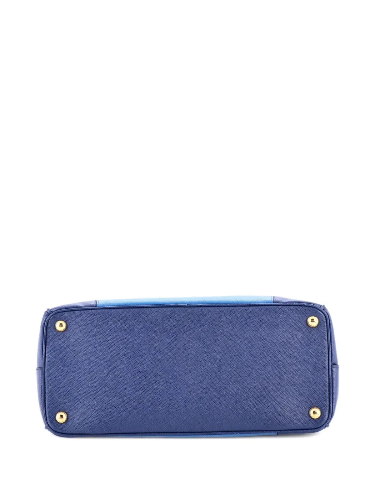 Prada Pre-Owned バイカラー ダブルジップ ラグジュアリー サフィアーノレザー ミディアム トートバッグ - 画像5