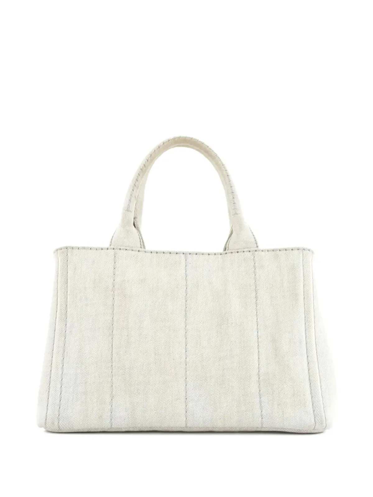 Prada ビンテージ Canapa コンバーチブル デニム ミニ トートバッグ - ブルー - 画像2