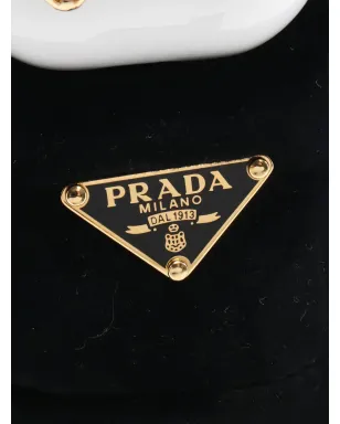 Prada ビンテージ 2020年代 ソフトロボット ジップ付きベルベット バッグチャーム ブラック - サムネイル3