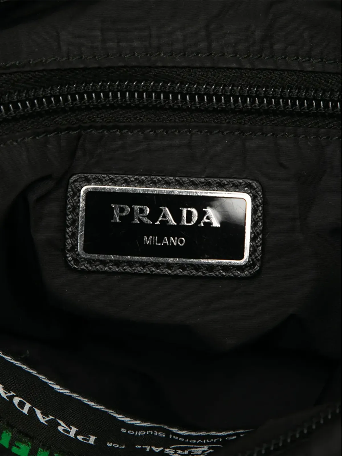 Prada ビンテージ Universal Studios Tessuto Montagna Frankenstein Print クロスボディバッグ ブラック - 画像5
