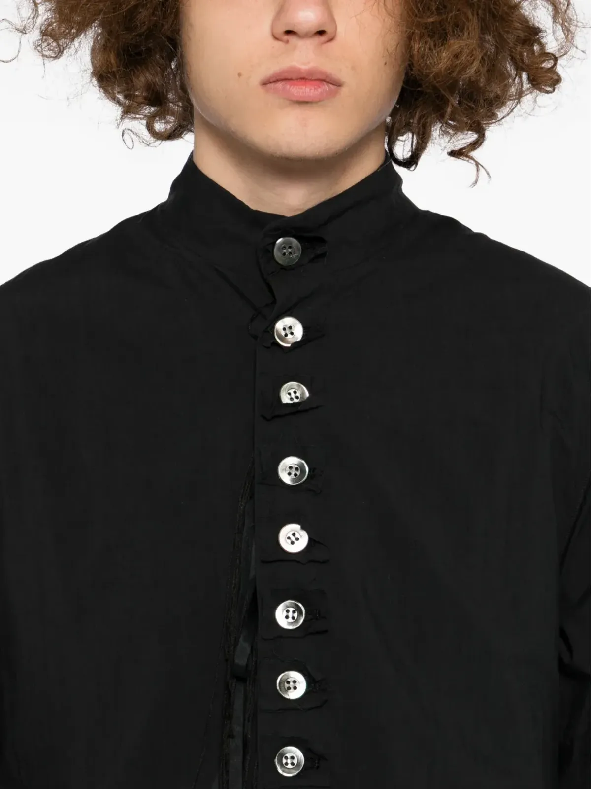 midorikawa strapped waistcoat - Black - 画像5