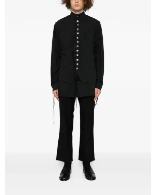 midorikawa strapped waistcoat - Black - サムネイル2
