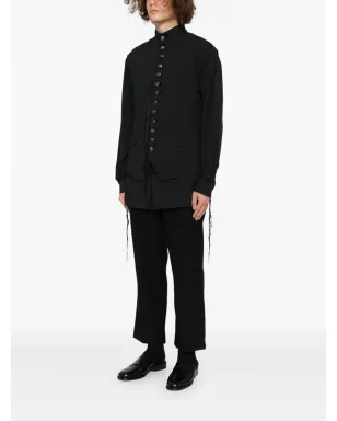 midorikawa strapped waistcoat - Black - サムネイル3