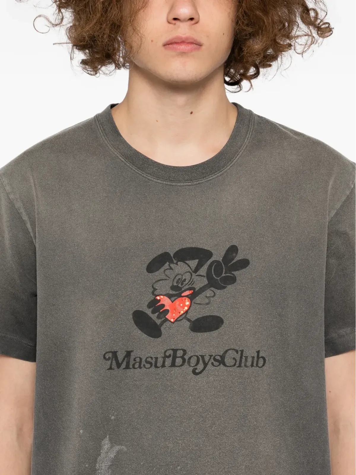 MASU Waisted Vick T-shirt - Grey - 画像5
