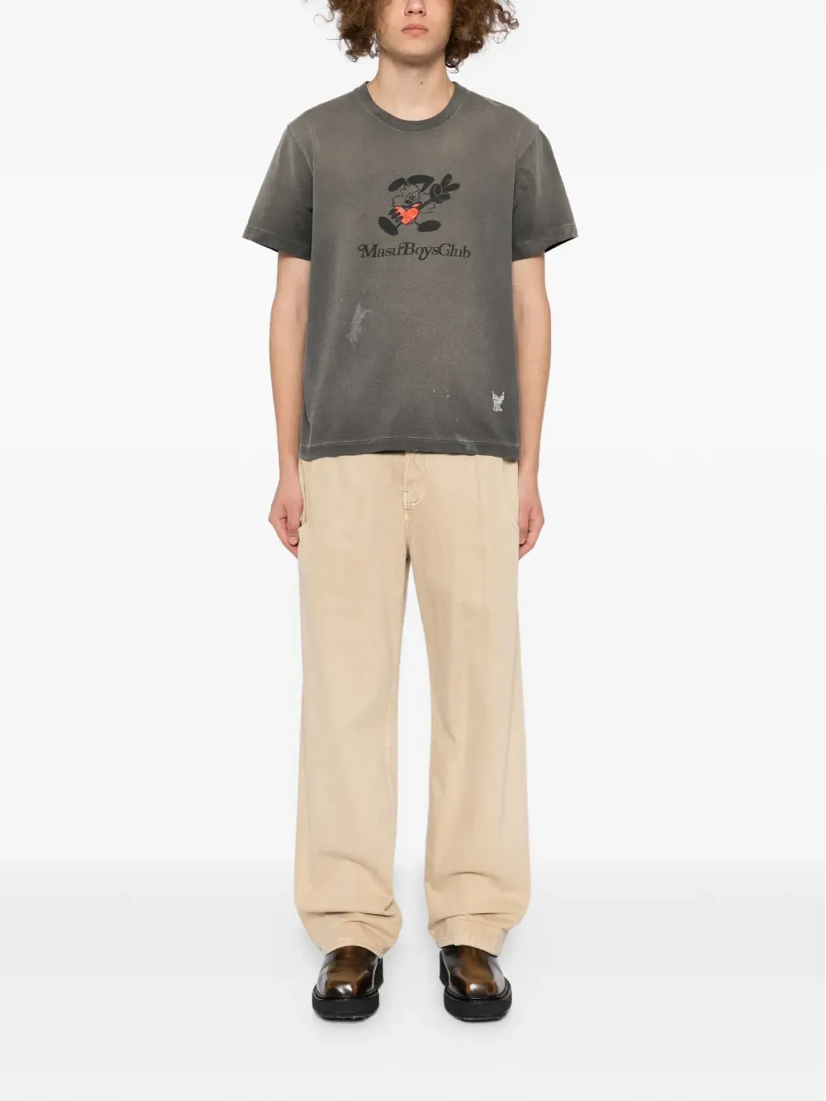MASU Waisted Vick T-shirt - Grey - 画像2