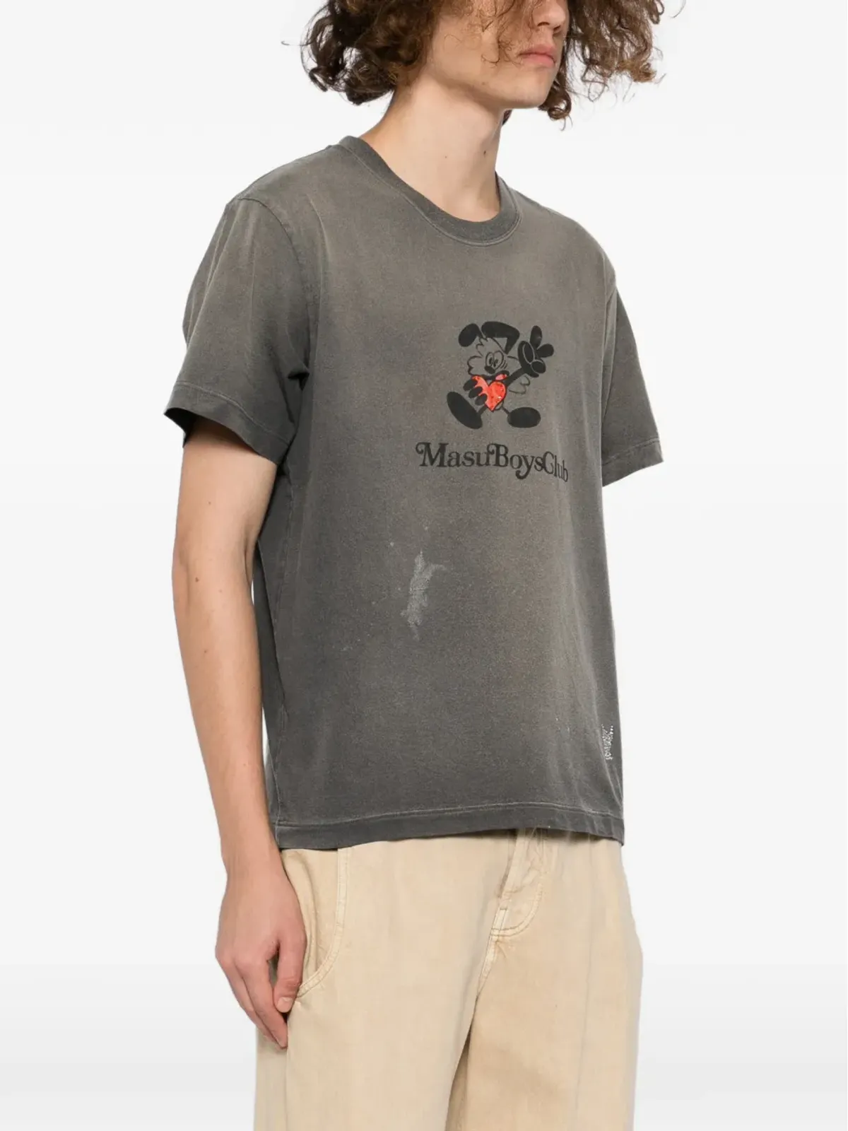 MASU Waisted Vick T-shirt - Grey - 画像3