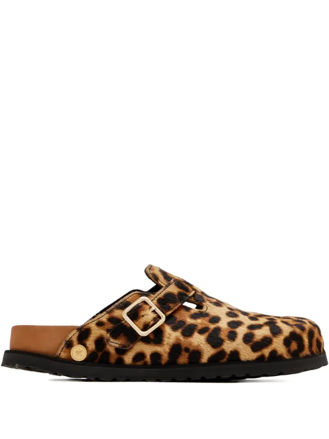 Birkenstock 1774 BIRKENSTOCK 1774 ボストンレオパード柄サンダル ブラウンの商品画像