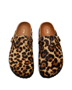 BIRKENSTOCK 1774 ボストンレオパード柄サンダル ブラウン - サムネイル2