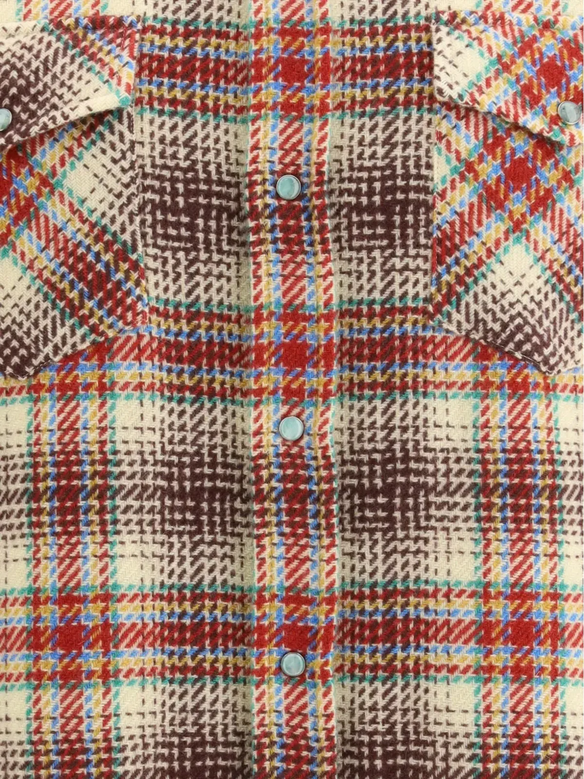 GOD'S TRUE CASHMERE Balance タータン チェストポケット シャツ - 画像3