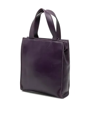 Prada ビンテージ 2013-2025 ナッパレザー フロントポケット付き サッチェル - パープル - サムネイル3