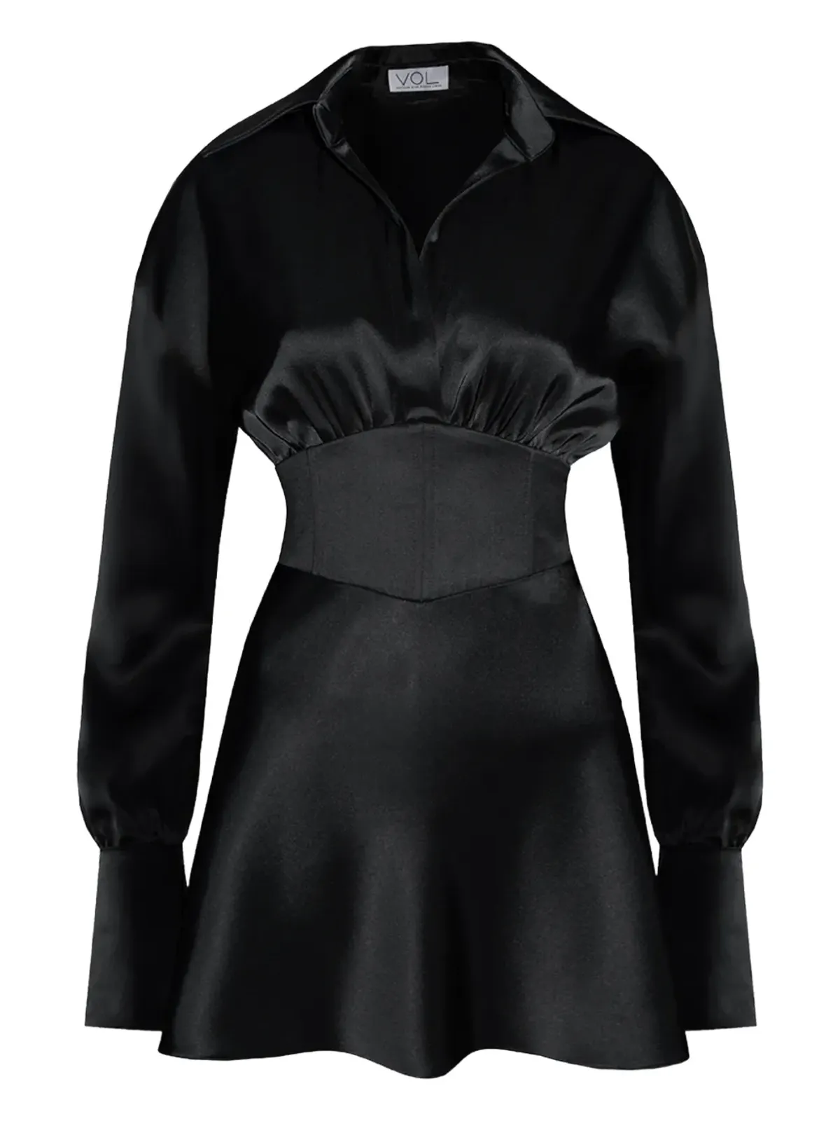 Vestiaire d'un Oiseau Libre コルセットミニドレス - ブラック - 画像1