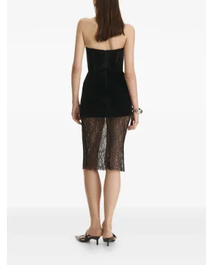 Vestiaire dun Oiseau Libre ベルベットレース ミディドレス - サムネイル4