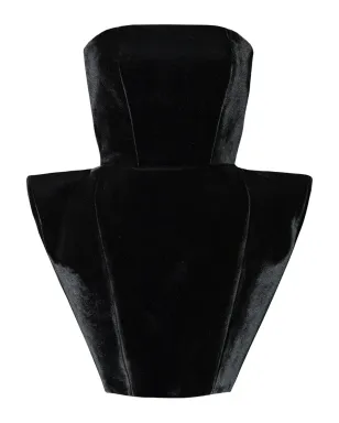 Vestiaire d'un Oiseau Libre 立体感のあるベルベットドレス - サムネイル1