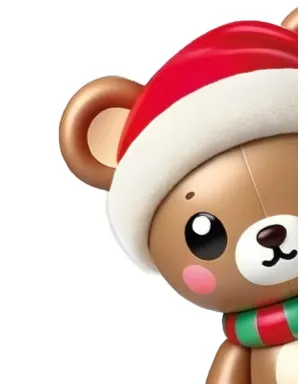Linee Recanati サンタ帽ベアのフィギュア - サムネイル2