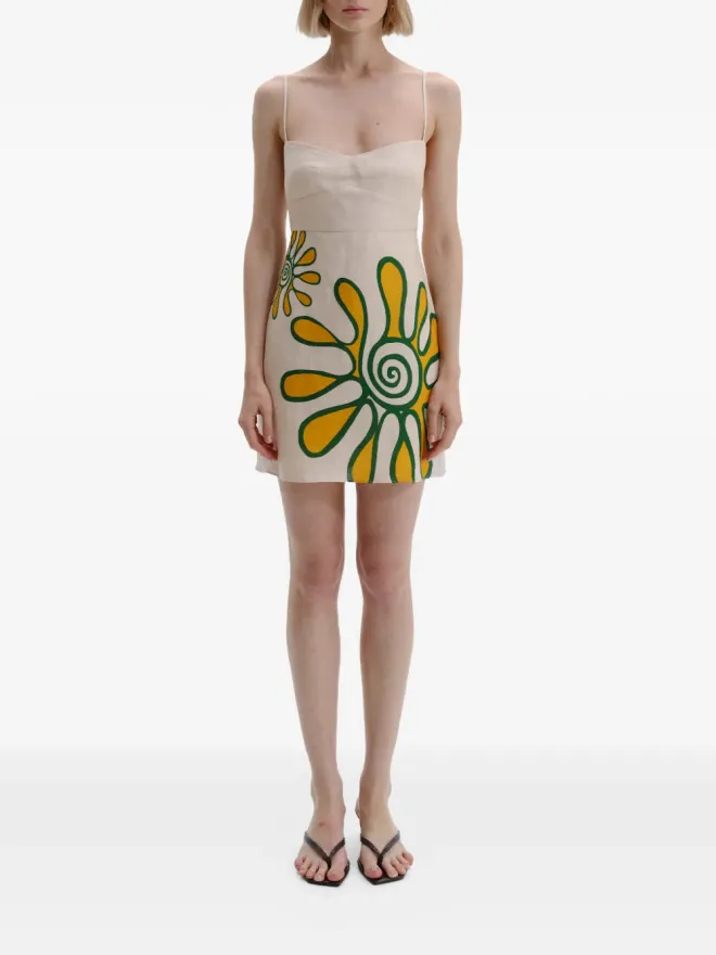 Cala de la Cruz Cala de la Cruz ルッカ花柄ミニドレスの商品画像