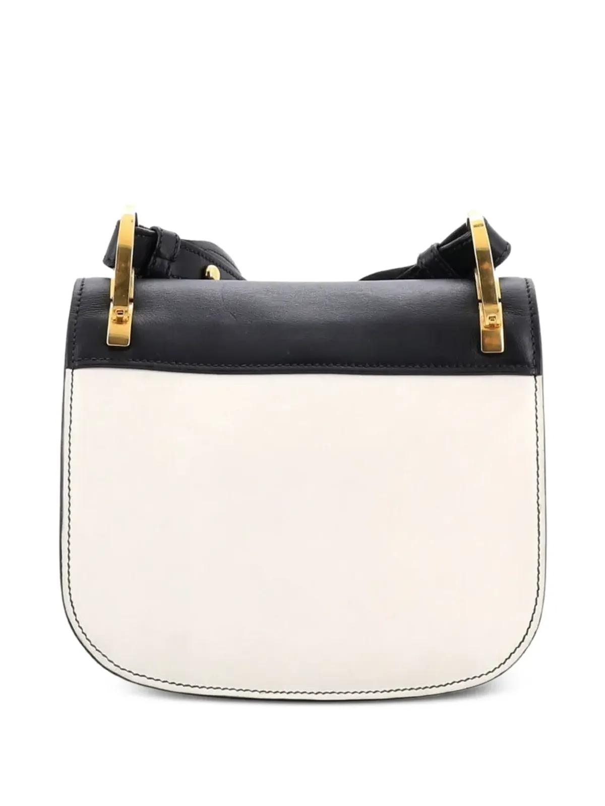 Prada ビンテージ Pionniere Saddle City カーフスキン ミニ クロスボディバッグ - ホワイト - 画像2