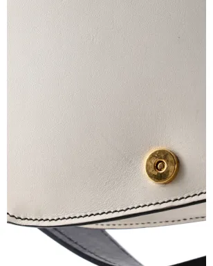 Prada ビンテージ Pionniere Saddle City カーフスキン ミニ クロスボディバッグ - ホワイト - サムネイル4