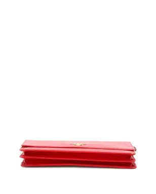 Prada ビンテージ ストラップ付きウォレット型の小型クロスボディバッグ - レッド - サムネイル3