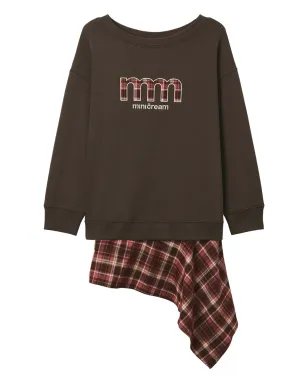 Mini Cream チェック柄スウェットシャツ - サムネイル1