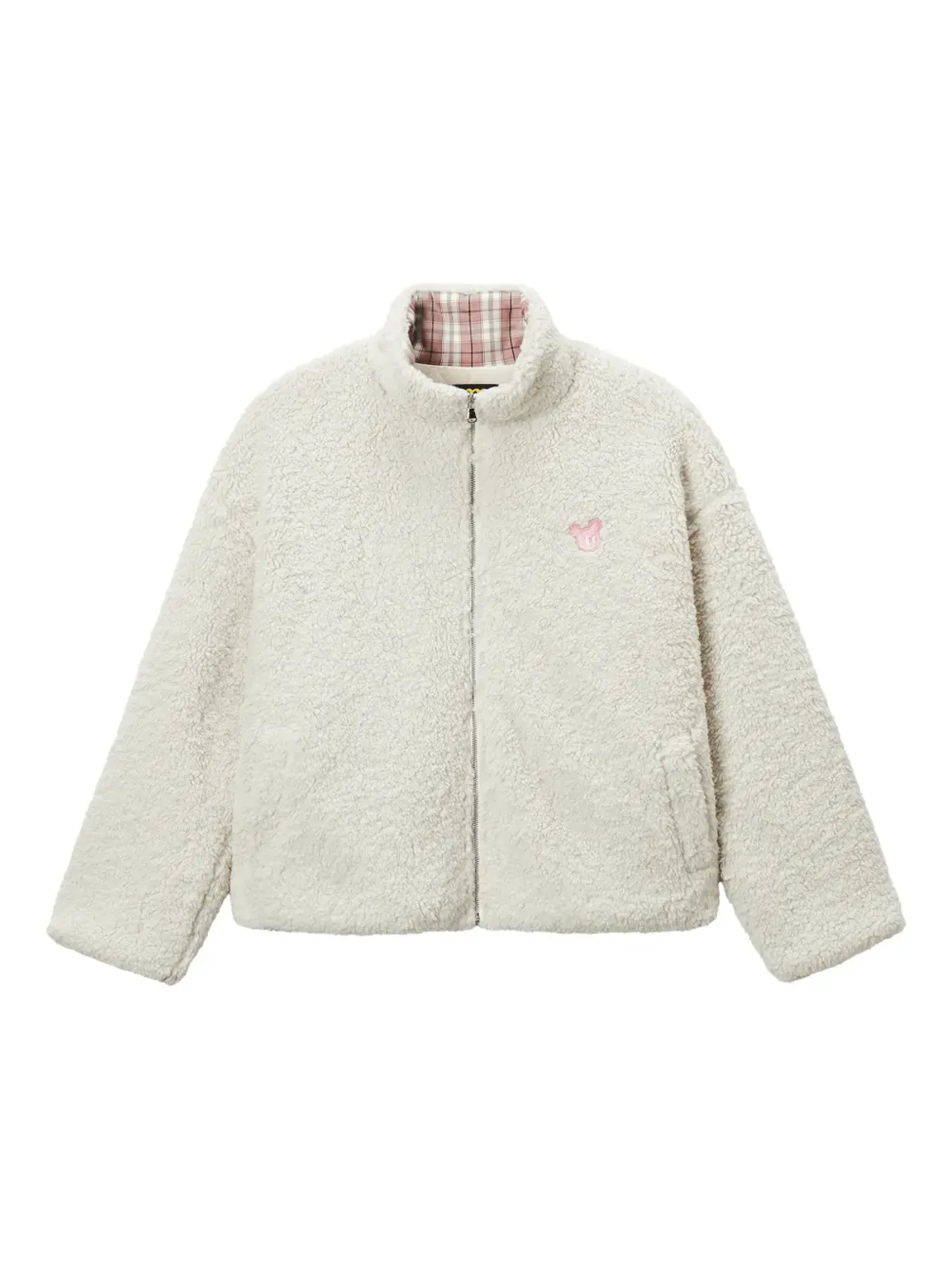 Mini Cream タートルネックジップジャケット - ホワイト - 画像1