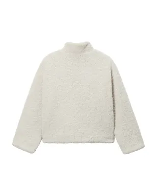 Mini Cream タートルネックジップジャケット - ホワイト - サムネイル2