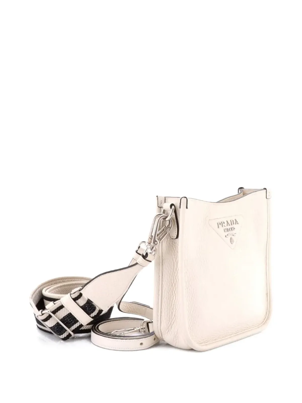 Prada ビンテージ ロゴストラップ ヴィテロ ダイーノ ミニ クロスボディ バッグ - Neutrals - 画像3