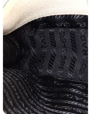Prada ビンテージ ロゴストラップ ヴィテロ ダイーノ ミニ クロスボディ バッグ - Neutrals - サムネイル4