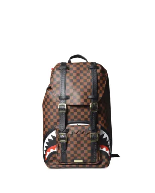 Sprayground チェッカーボードシャークバックパック - ブラウン - サムネイル1