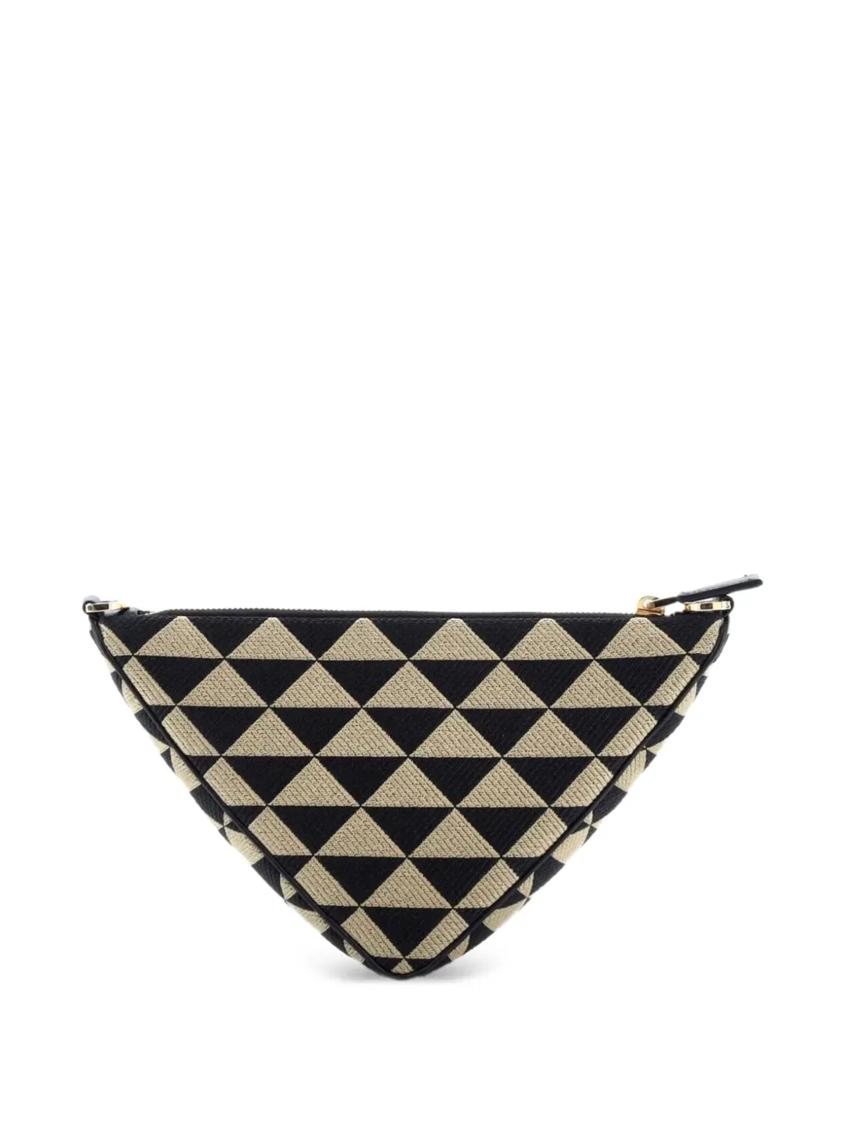 Prada Pre-Owned Symbole Triangle Bag Jacquard ミニショルダーバッグ - ブラウン - 画像2