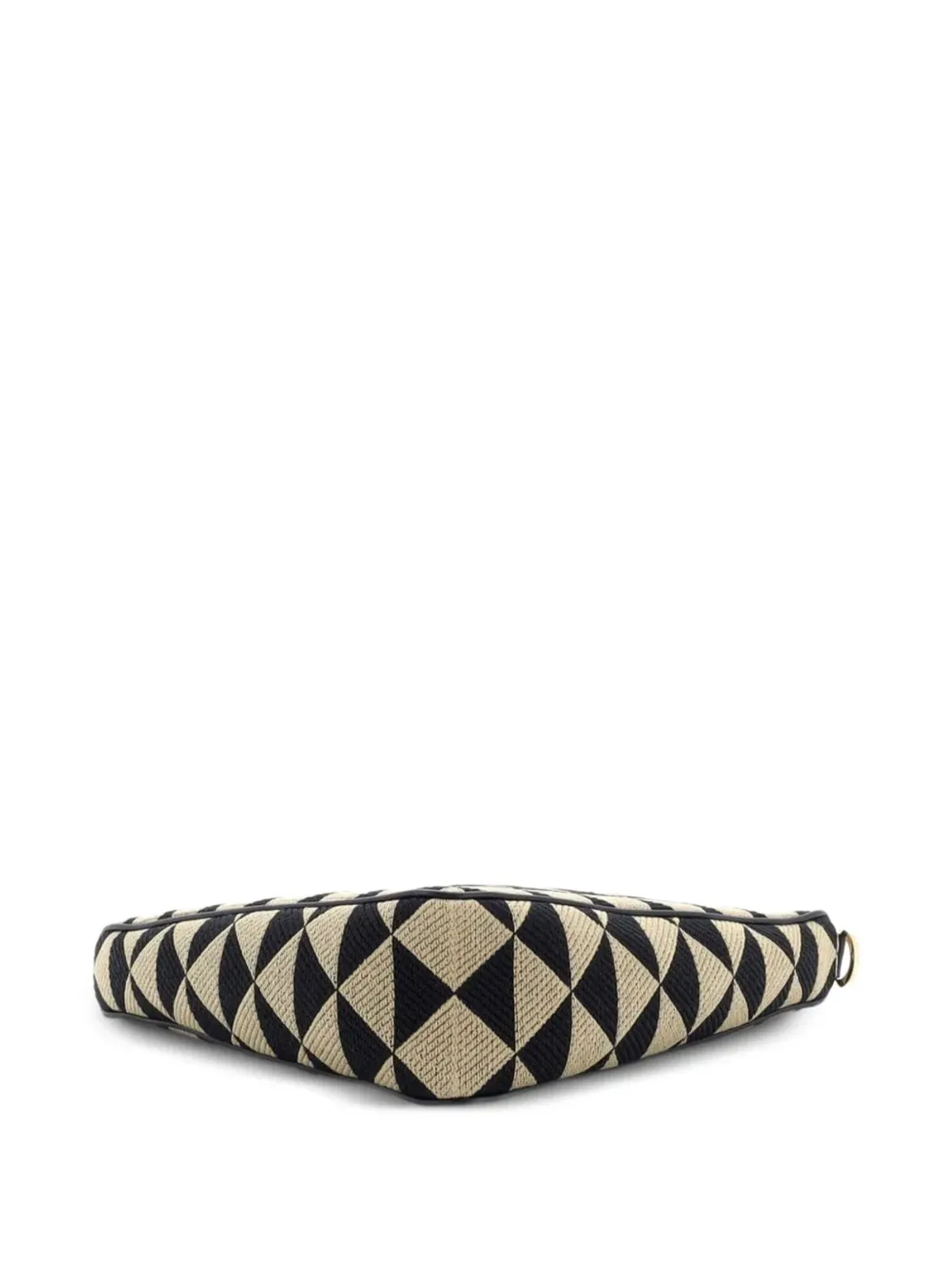 Prada Pre-Owned Symbole Triangle Bag Jacquard ミニショルダーバッグ - ブラウン - 画像3