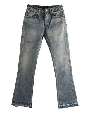 Enfants Riches Déprimés ロゴパッチ distressed デニムジーンズ - ブルー - サムネイル1