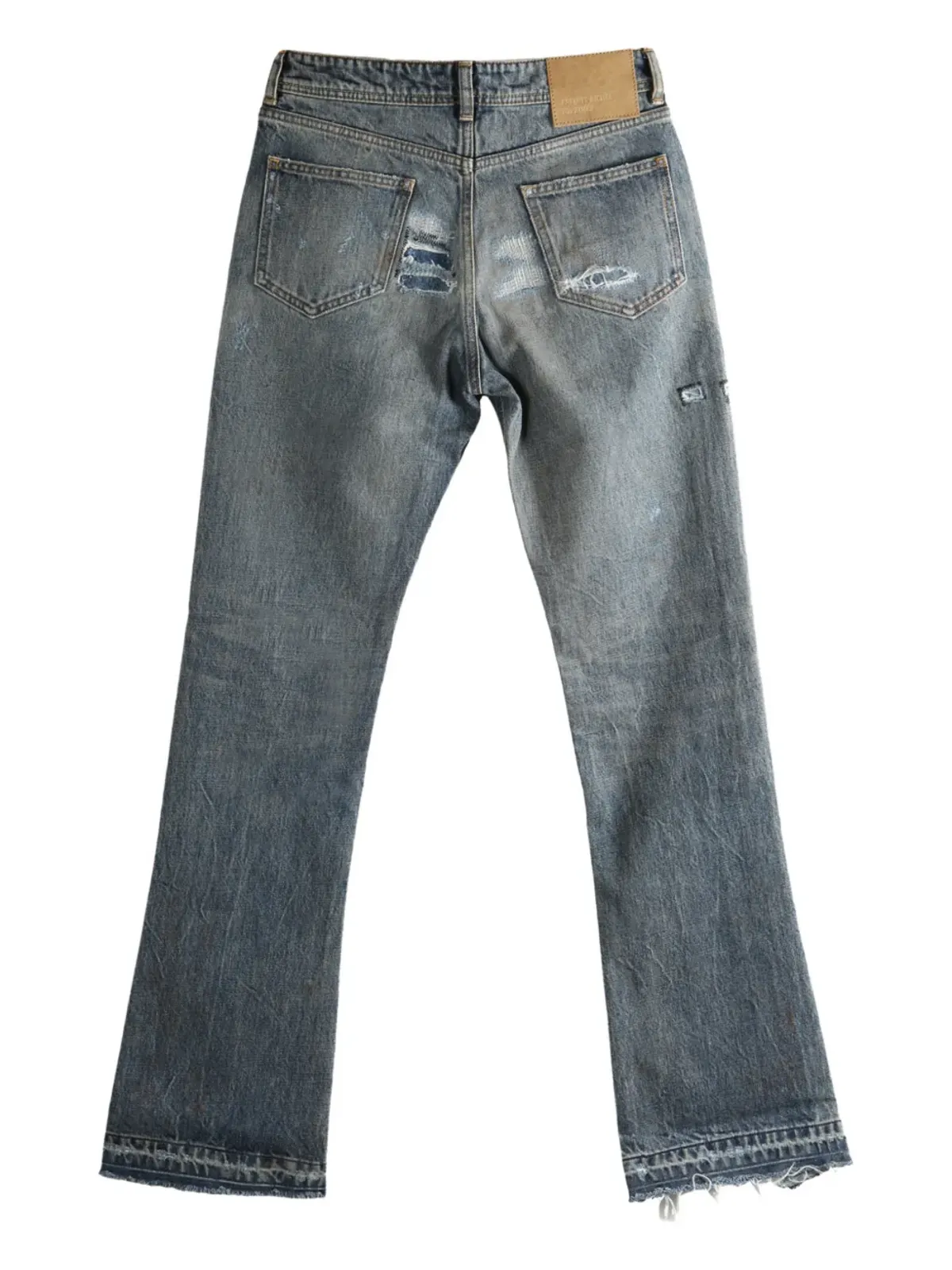 Enfants Riches Déprimés ロゴパッチ distressed デニムジーンズ - ブルー - 画像5