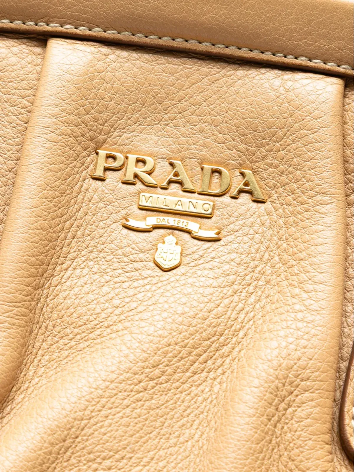 Prada ビンテージ 2000-2013 Cervo Antik Frame ハンドバッグ - ブラウン - 画像5