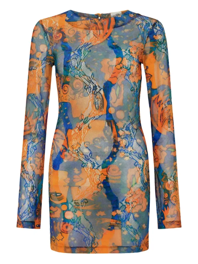 Donde Esteban Donde Esteban エル・ベソ メッシュミニドレスの商品画像