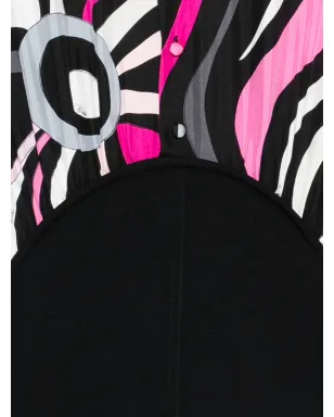 PUCCI Pre-Owned Marmo-print mini dress - Black - サムネイル3