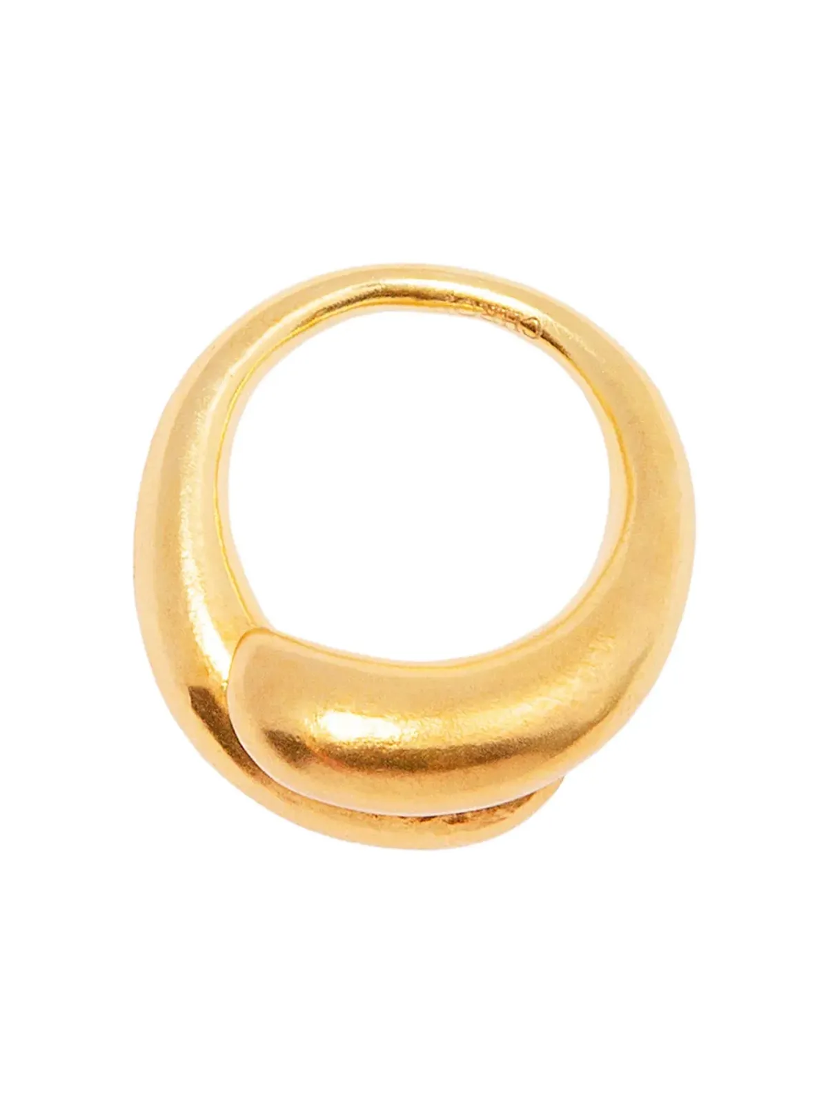 CHRONOS sterling silver twist-detail ring - Gold - 画像3