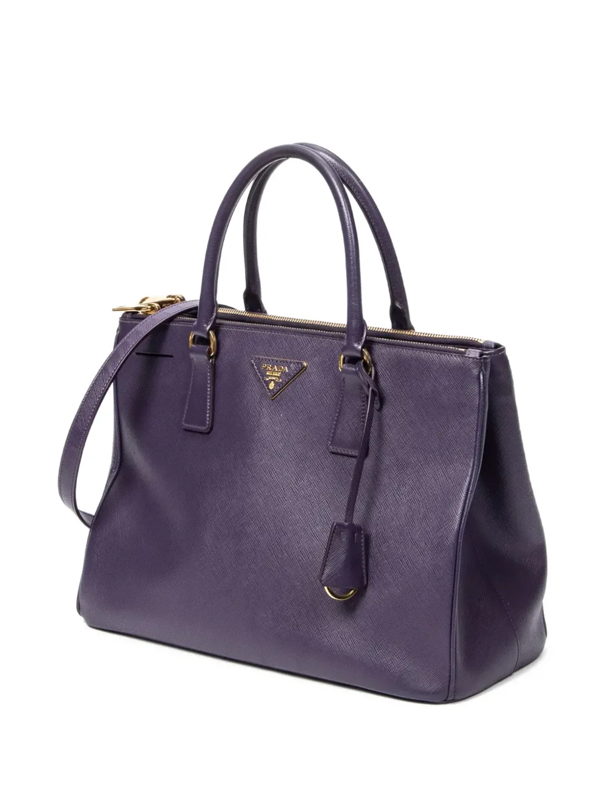 Prada ビンテージ ガレリア トートバッグ - パープル - 画像3