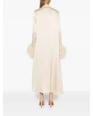 Reem Al Dhaheri プリーツドレスとフェザーコートのセット - サムネイル3