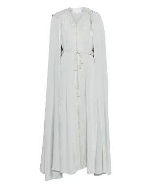Reem Al Dhaheri 刺繍入りフード付きカフタンセット - グレー - サムネイル1
