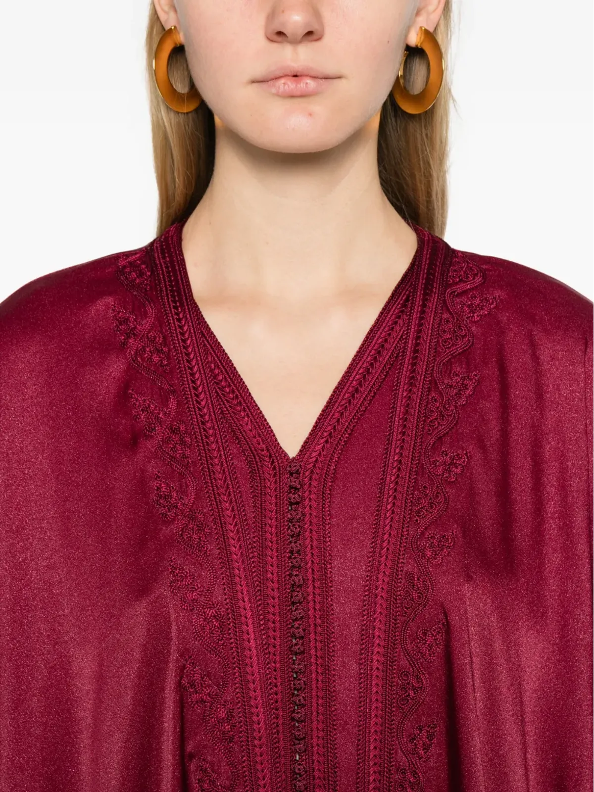 Reem Al Dhaheri 刺繍入りミディカフタン - 画像4