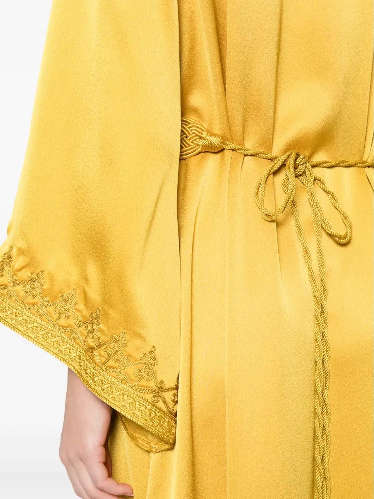Reem Al Dhaheri 刺繍入りVネックミディカフタン - 画像5
