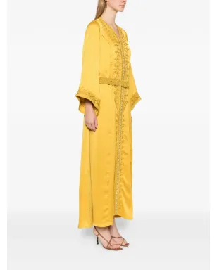Reem Al Dhaheri 刺繍入りVネックミディカフタン - サムネイル3
