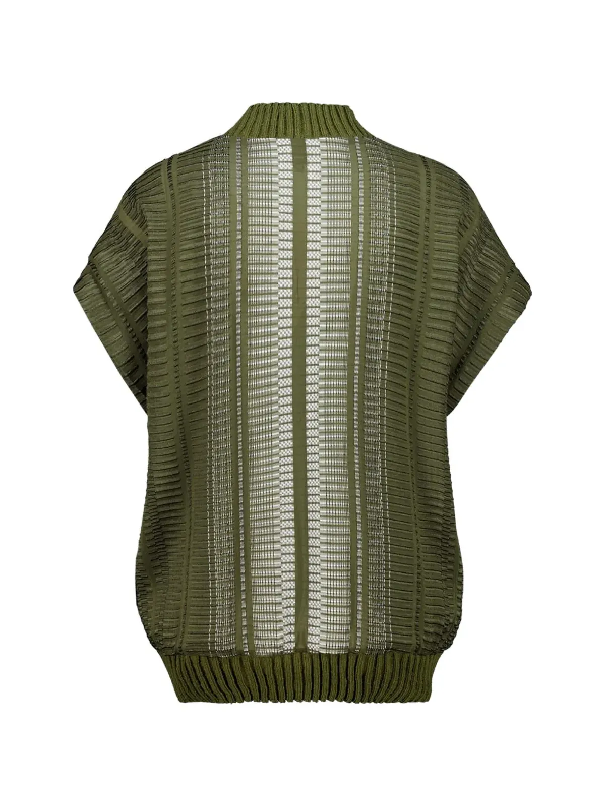 Zeus+Dione V-neck sleeveless vest - Green - 画像2