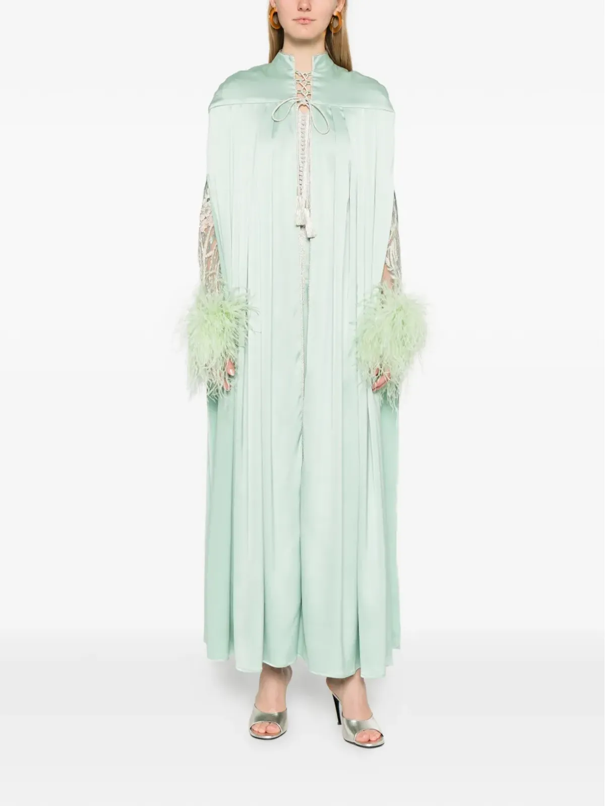 Reem Al Dhaheri 刺繍入りフェザートリムのジャンプスーツ - 画像2