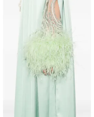 Reem Al Dhaheri 刺繍入りフェザートリムのジャンプスーツ - サムネイル4