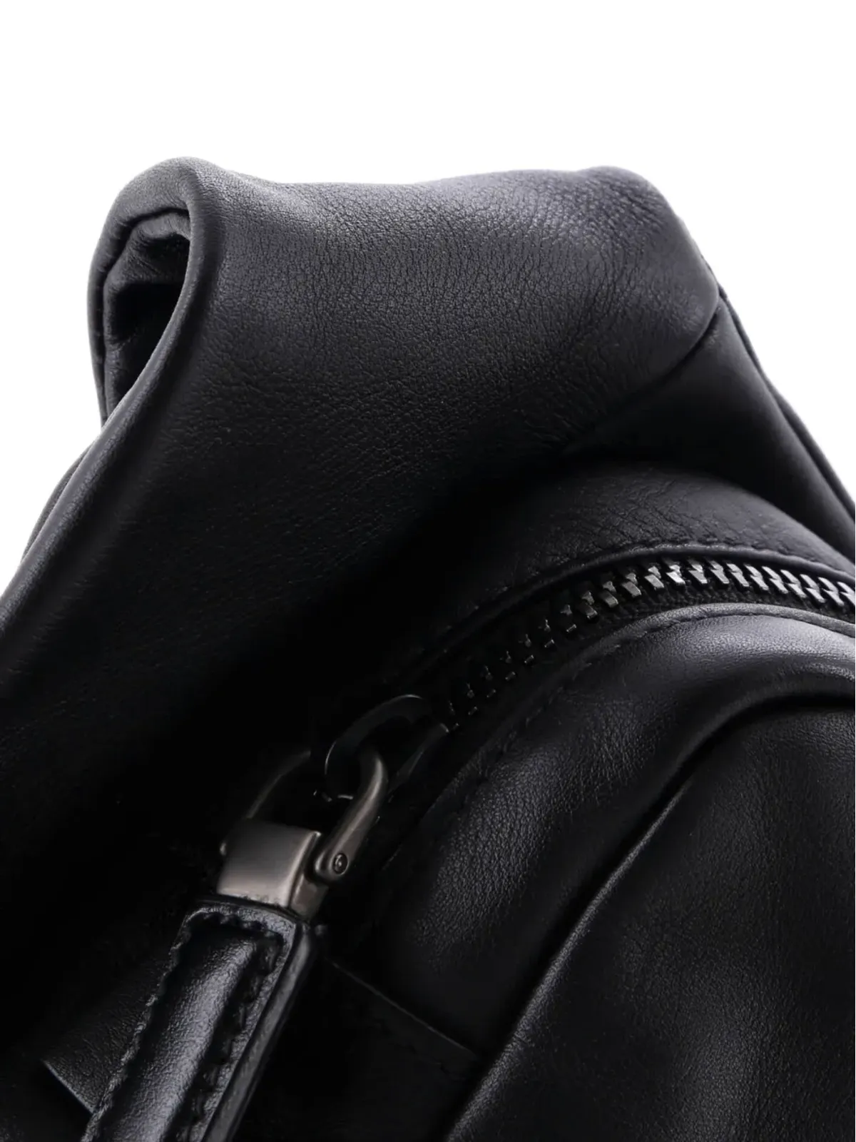 Prada ビンテージ Front Pocket Vitello Daino ベルトバッグ - ブラック - 画像5