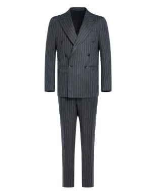 FRANZESE COLLECTION ダブルブレスト ピンストライプ スーツ（セット） - サムネイル1